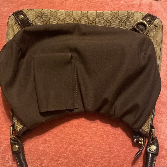 GUCCI ABBEY Monogram Canvas Hobo Bag - Picture 6 of 14